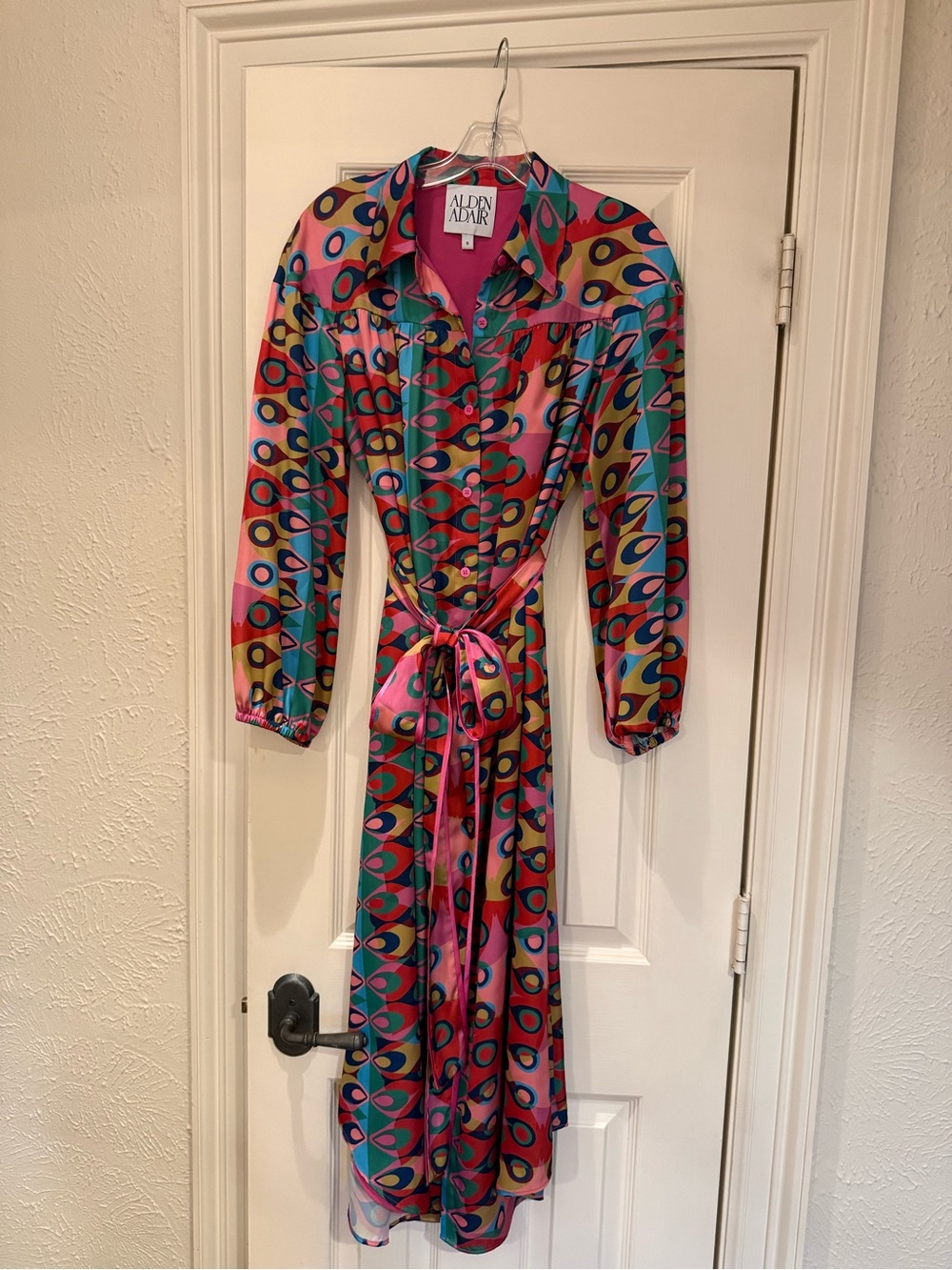 Alden Adrienne Multicolor Midi Shirt Dress